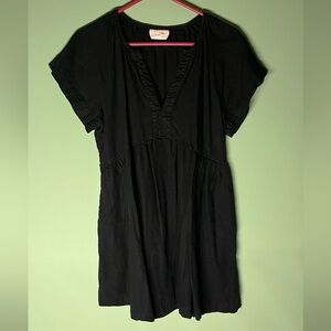 Universal Thread Black V-Neck Dress